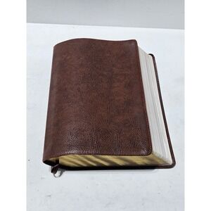 KJV The King James Study Bible Bonded Leather Brown Red Letter Full-Color